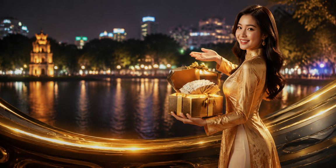 Không gian casino betting Hà Nội với trang phục áo dài truyền thống